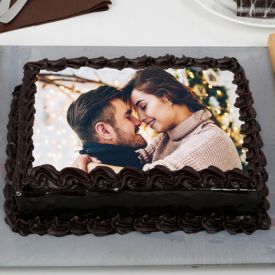 Chocolate Truffle Photo Cake