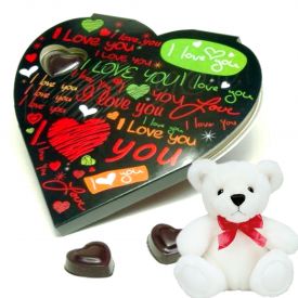 Handmade Chocolates With Soft Toy