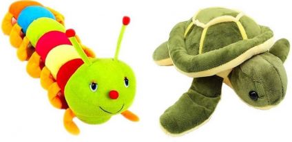 Caterpillar and Turtle soft toy