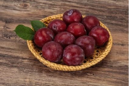Plum with Basket
