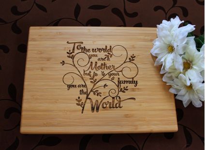 Mum's love wooden board