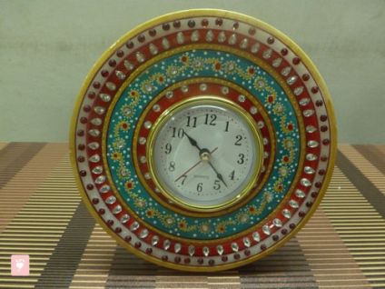 Round Marble Clock