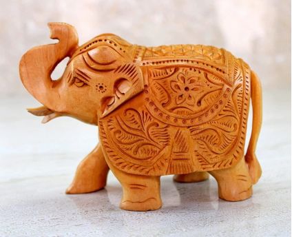 Elephant in wooden colour