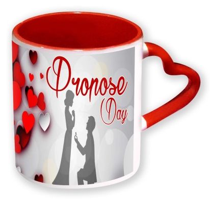 Heart Handle Promise Day Mug