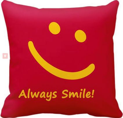 Smile cushion cover