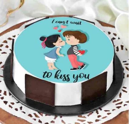 Valentine Special Photo Cake