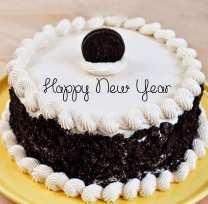 Oreo New Year Cake