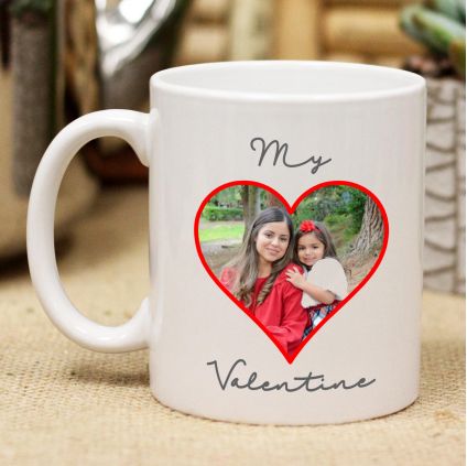 Personalized you are my valentine day mug