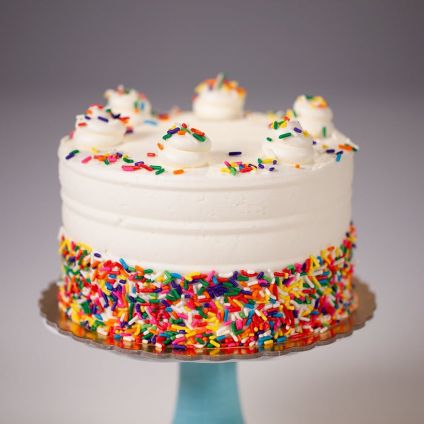 Vanilla Sprinkled Cake
