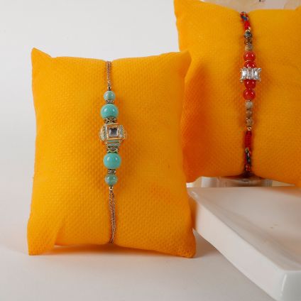 2 Rakhis that are intricate and beautiful