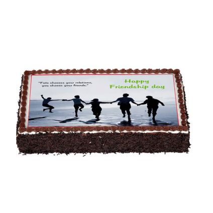 Friendship day chocolate truffle photo Cake