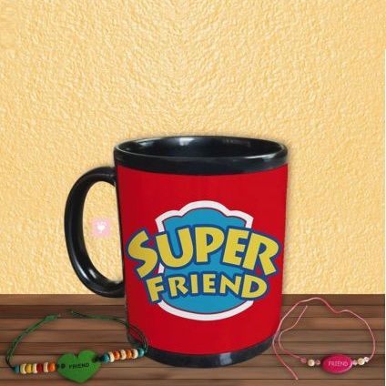 Super Friend Mug with friendship Band