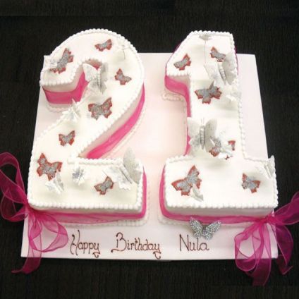 Fondant Number Cake