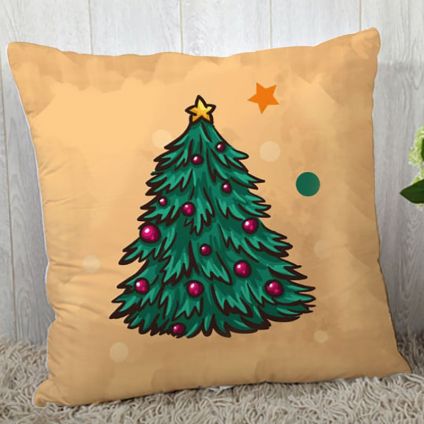 Christmas Tree Cushion Cover