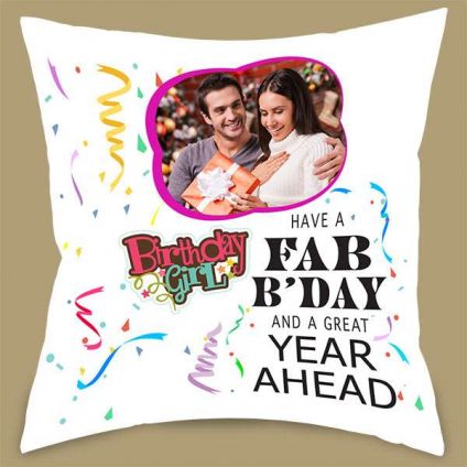 New Year & Birthday Personalized Cushion