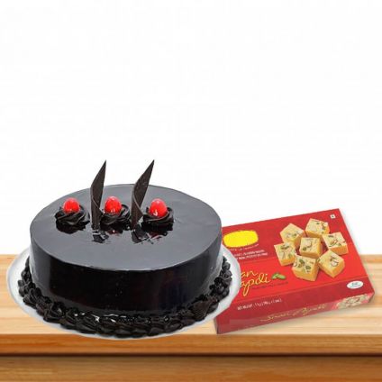 Truffle Cake With Soan papdi