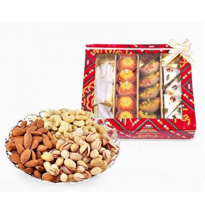 Mixed Dry Fruits and Mixed sweets