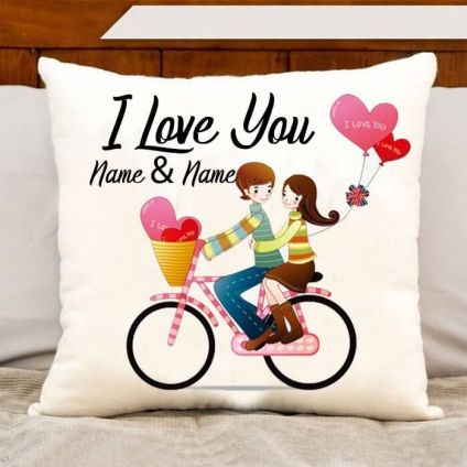 Love You Name Cushion