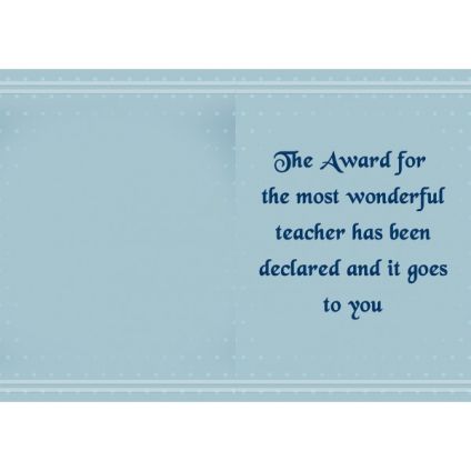 Teacher's day Greeting card