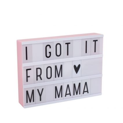 Letter Pattern Cinematic LED Light Box