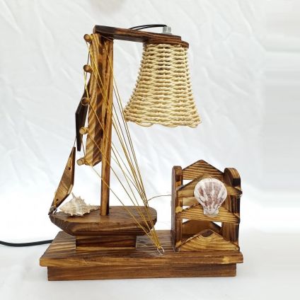 Ship Lamp with Pen Stand