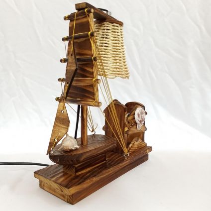 Ship Lamp with Pen Stand