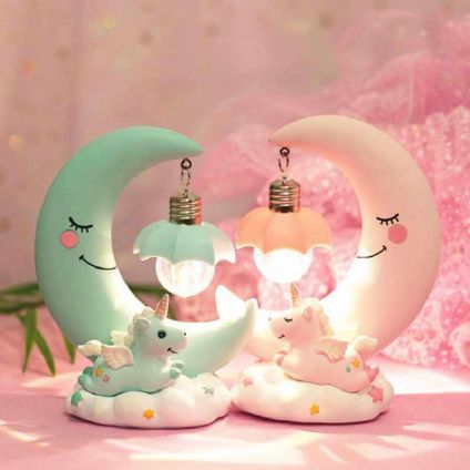Couple Light Unicorn Moon