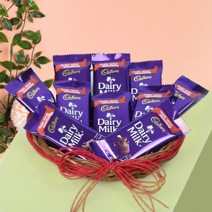 Cadbury Chocolates In Basket