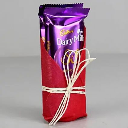 Lucky Bamboo Plant with Dairy Milk Silk