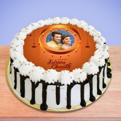 Karwa Chauth Photo Cake