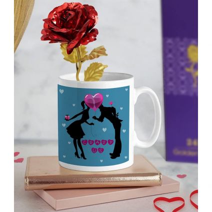 Golden roses with Mug