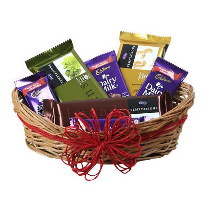 Basket of mix chcoclates