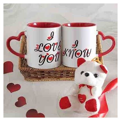 Double Mug Heart Handle