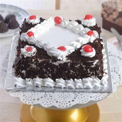 Square Shape Black Forest Cake