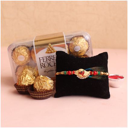 Rakhi with chocolates combo pack