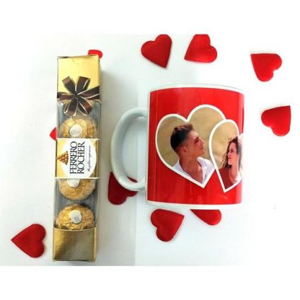 Personalized Mug and Ferrero Rocher Chocolate