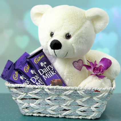 Teddy and chocolate combo