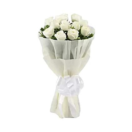 White Roses in paper Packing