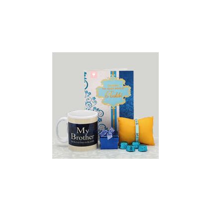 Coffee Mug, Greeting Card and Chocolates