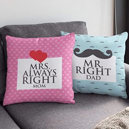 Mr Dad N Mrs Mom Cushion