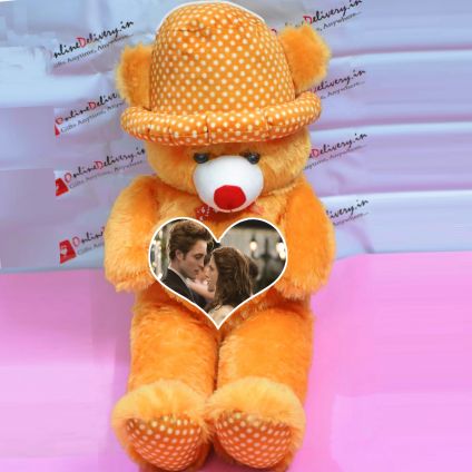 Personalized Brown Teddy With Cap