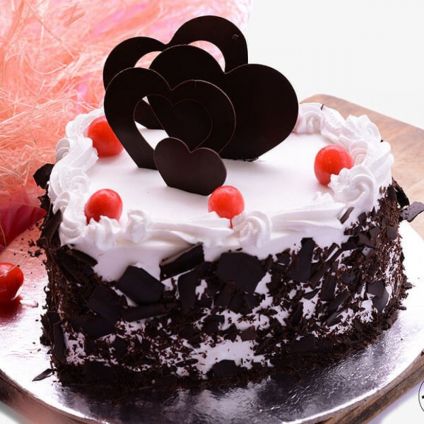 Black Forest Heart Cake