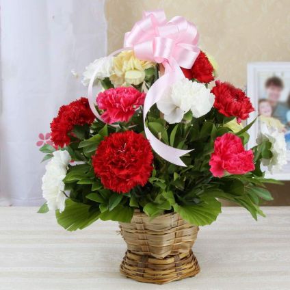 Mix Carnation of Basket