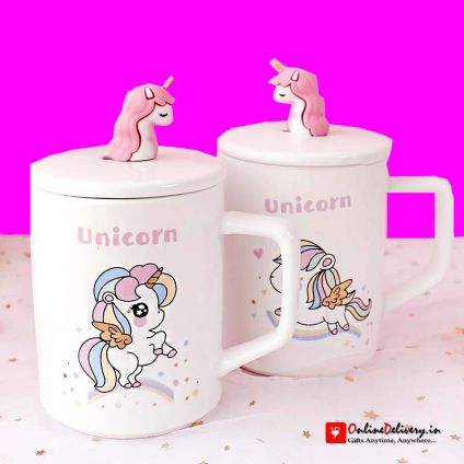 Unicorn Mug With Lid