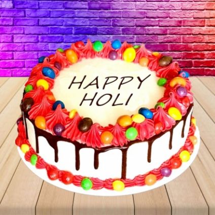 Delightful Holi cake