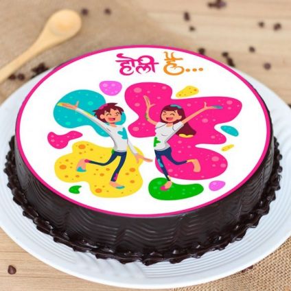 Holi Hai chocolate cake