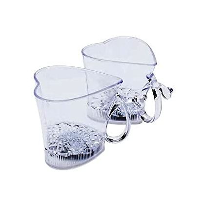 Heart Shape Blinking Led Glass Cup