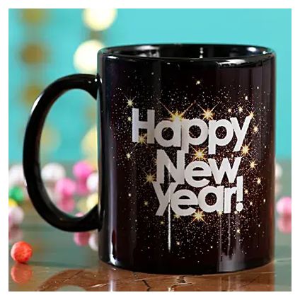 Happy New Year with Fireworks Coffee Mug