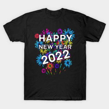 Black New year t- shirt