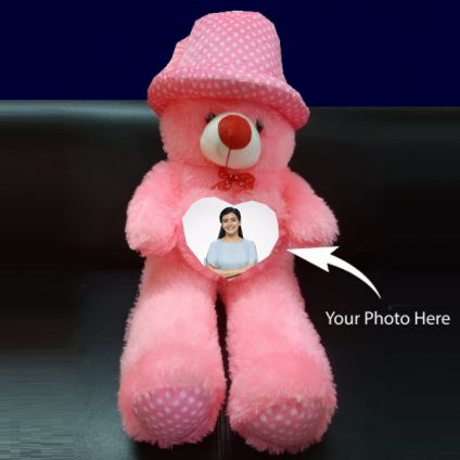 Photo Personalized Pink Teddy